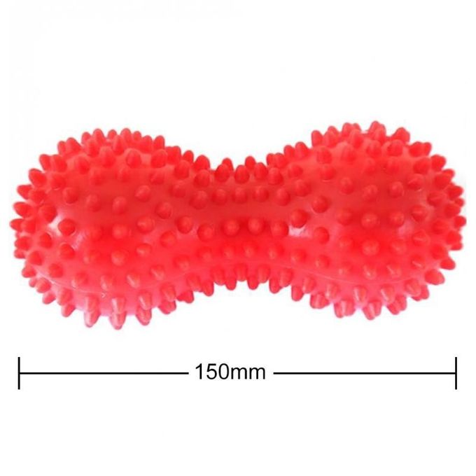 मूंगफली आकार Shiatsu फुट मालिश योग फिटनेस बॉल पीवीसी सामग्री का आकार 150 * 70 * 70 मिमी