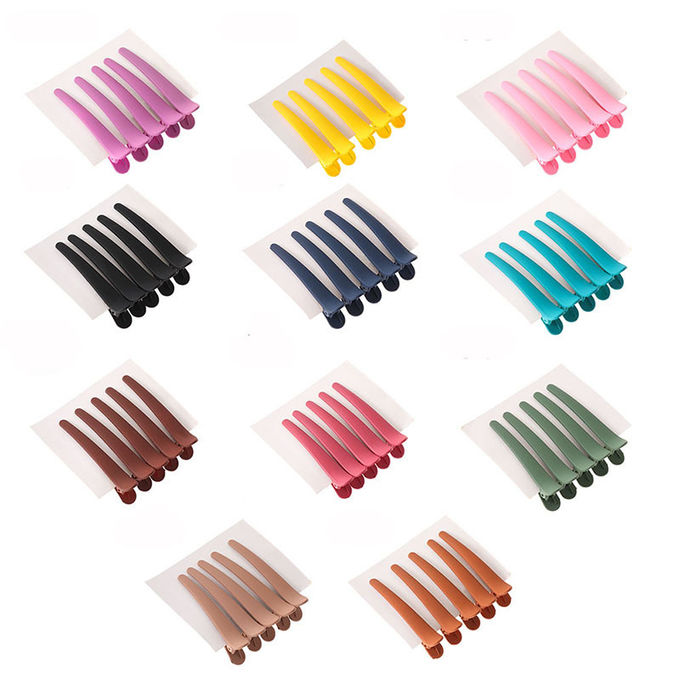 सैलून / घर के लिए फैशनेबल बालों का रंग सहायक उपकरण रंगीन बतख मुंह बाल क्लिप